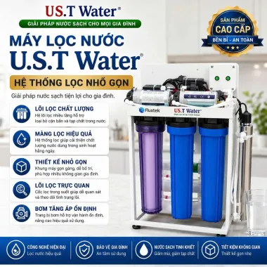 Máy Lọc Nước U.S.T Water Nhiều Cấp Có Bơm Tăng Áp