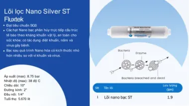 Lõi lọc  ST Nano Sliver  Fluxtek 